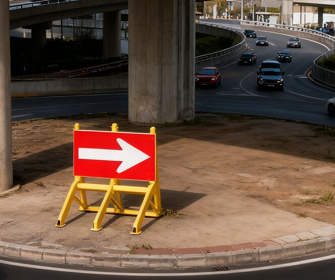 High-Intensity Reflective Traffic Sign with Waterproof Aluminum Plate in L400×W280×H2.0mm for Road Safety
