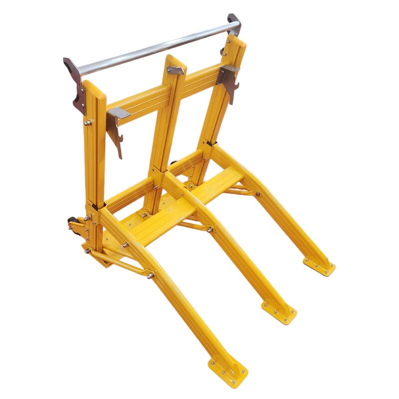 Lightweight Aluminum Alloy Portable Vehicle Barricades with Foldable Design and Mechanical Lever Mechanism for Road Construction