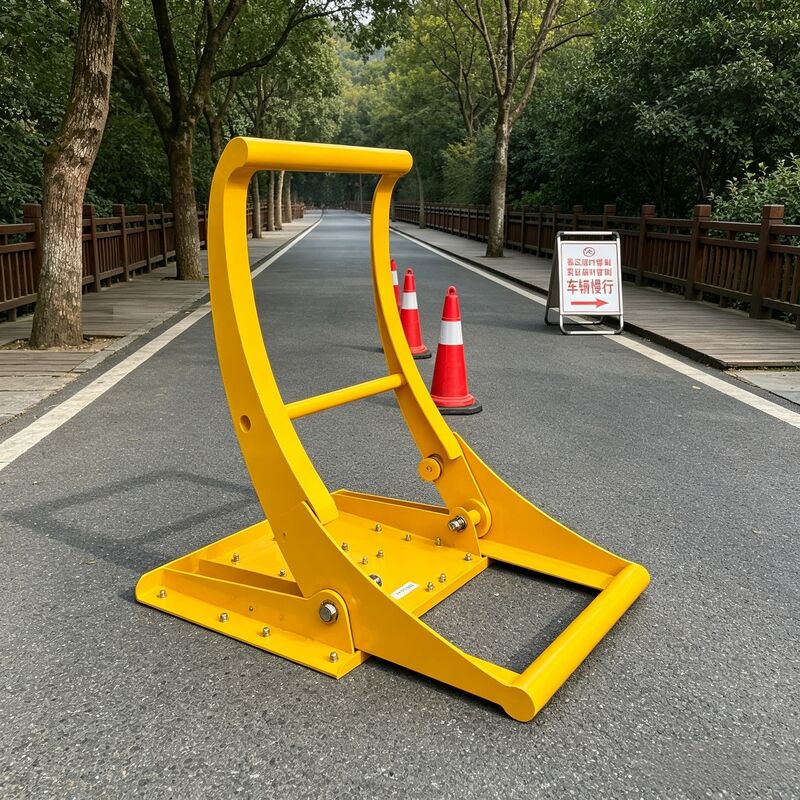 Compact lightweight Vehicle Security Barriers easy to carry and deploy by one person ideal for temporary traffic guidance and urban road safety