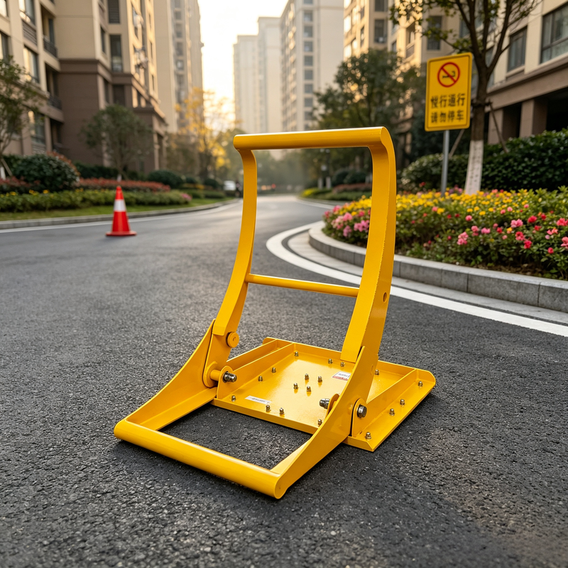 13.4kg Lightweight Anti Ram Vehicle Barrier with Foldable Design and Electrostatic Spraying for Urban Roads