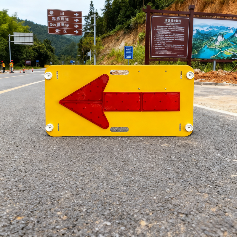 3KG Lightweight LED Arrow Board with Triple Power Supply and High Brightness for Road Construction Traffic Control