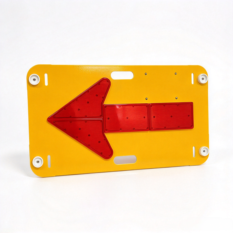 High Visibility LED Arrow Board Offering Directional Guidance and Advance Warning for Traffic Control Applications