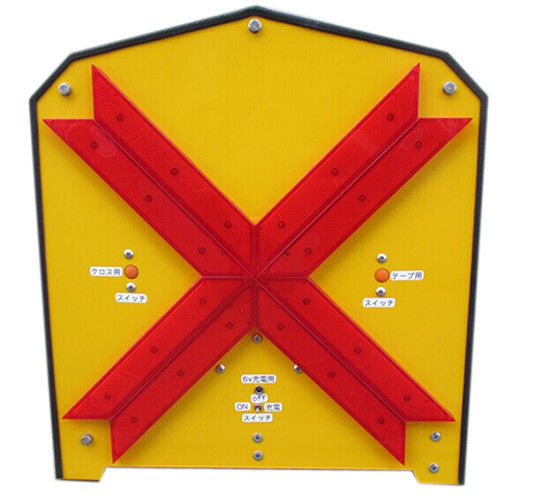 470*423*130mm A 5052 Aluminum Alloy Warning Light Sign with Retractable LED Light Strip for Road Safety