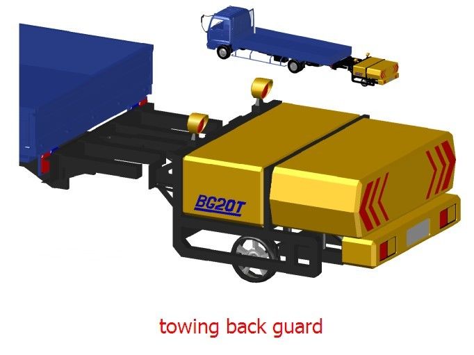 Traffic Yellow 750kg Truck Mounted Attenuator with Aluminum Alloy Construction for High Impact Resistance